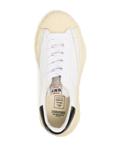 Shop Miharayasuhiro Blakey Low-top Sneakers In White