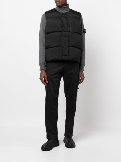 Stone Island Regenerated Down-filled Gilet In Black | ModeSens