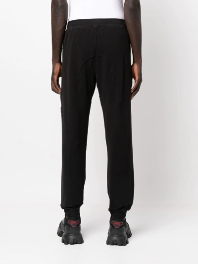 Shop Stone Island Compass Patch Track Pants In 黑色