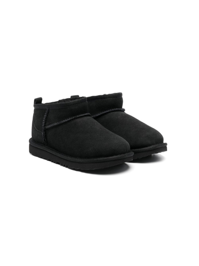 Shop Ugg Classic Ultra Mini Boots In 黑色