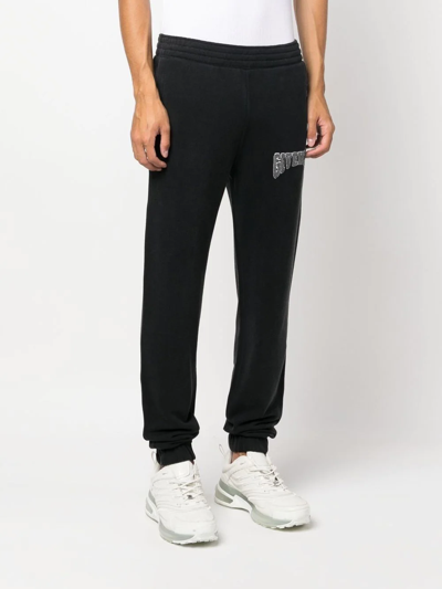 Shop Givenchy Logo-patch Cotton Track Pants In 黑色