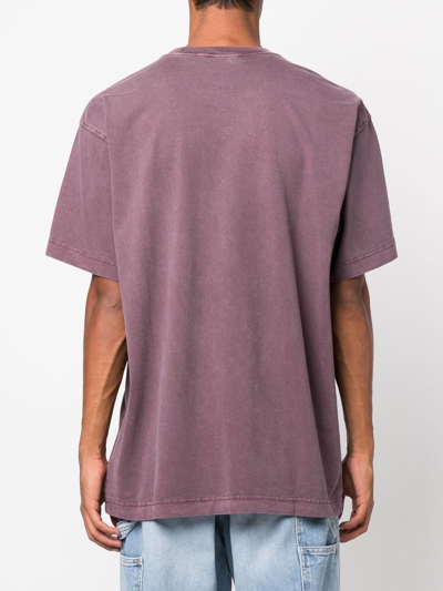 Carhartt Logo-patch Short-sleeved T-shirt In 紫色