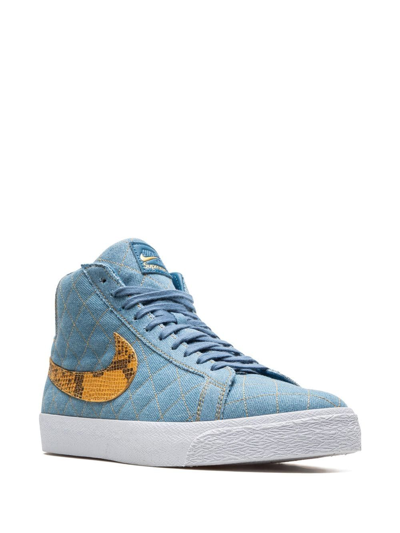 Nike Sb Blazer Mid Sneakers In Blue