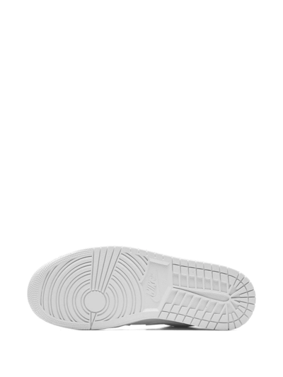 Shop Jordan Air  1 Low "white/white-white" Sneakers