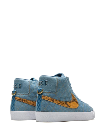 Nike Sb Blazer Mid Sneakers In Blue