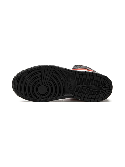 Shop Jordan 1 Mid "alternate Bred Toe" Sneakers In Black