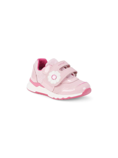 Geox Girl's Flower Sneakers In Pink | ModeSens
