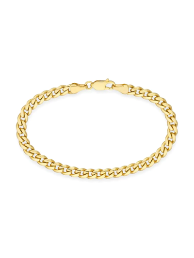 Shop Saks Fifth Avenue Women's 14k Yellow Gold Cuban Chain Bracelet