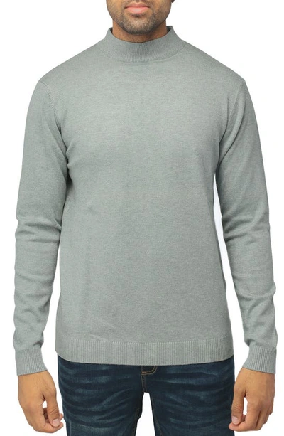 X-ray Core Mock Neck Knit Sweater In Sage
