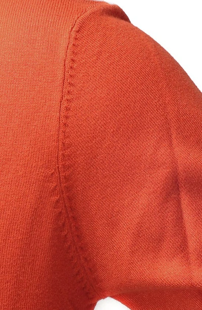 X-ray Core Mock Neck Knit Sweater In Brick