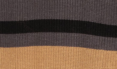 Shop Bcbgmaxazria Colorblock Stripe Sweater In Charcoal
