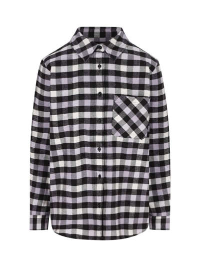 Shop Woolrich Checked Button In Black
