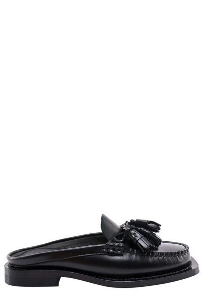 Shop Hereu Cairel Tasseled Mule Loafers In Black