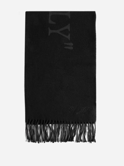 Shop Off-white “touch Carefully” Cashmere Scarf