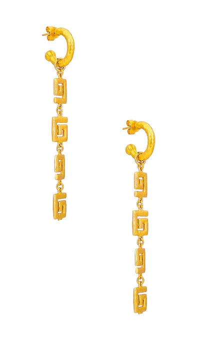Shop Valére Callie Earrings In Gold