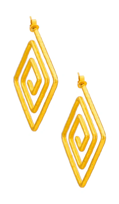 Shop Valére Kleidi Earrings In Gold