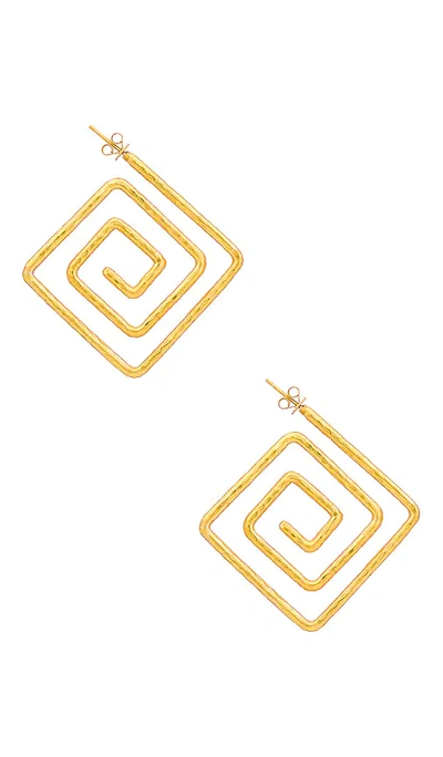 Shop Valére Kleidi Earrings In Gold
