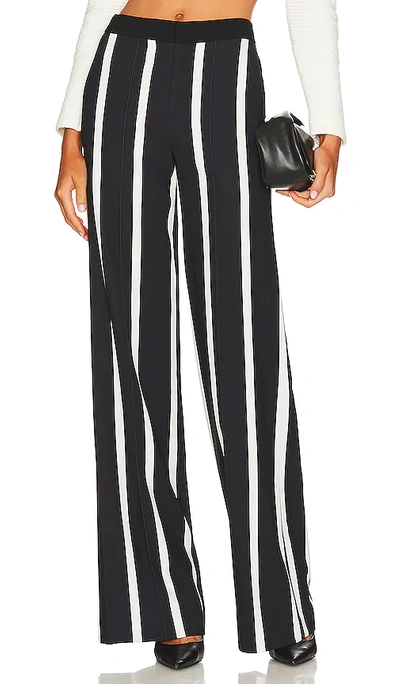 Shop Alice And Olivia Nubia Wide Leg High Waist Pant In Vertical Modern Stripe