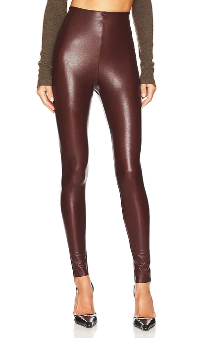 Commando Faux Leather Legging In Oxblood