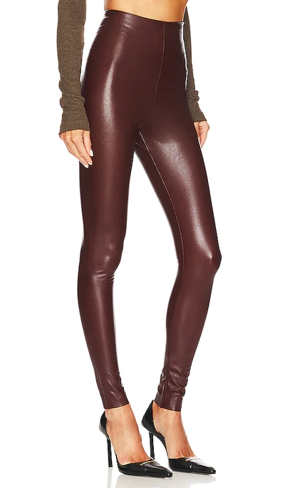Commando Faux Leather Legging In Oxblood