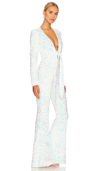 Shop Show Me Your Mumu Martina Jumpsuit In Iridescent Sequins