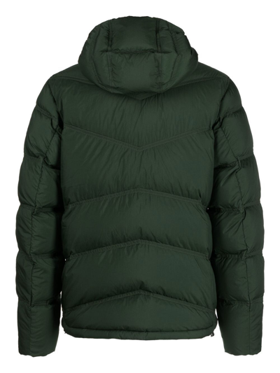 Shop Orlebar Brown Padded Hooded Jacket In Green