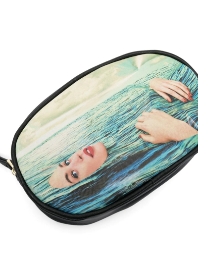 Seletti Toiletpaper Seagirl Graphic-print Belt Bag In Black