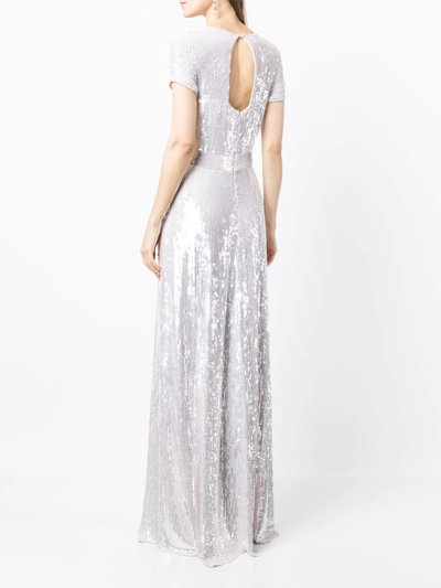 Shop Temperley London Ray Sequin-embellished Gown In Rosa