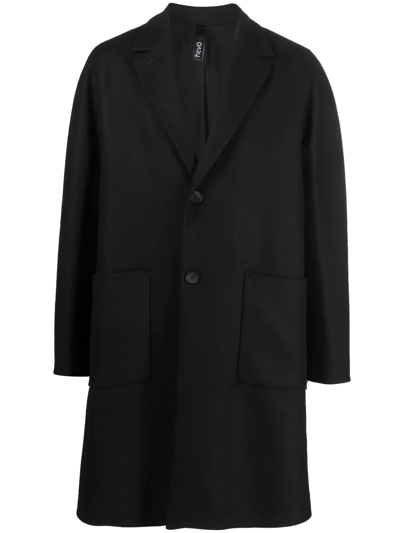 Shop Hevo Single-breasted Coat In Black