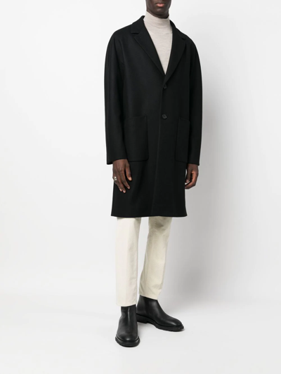 Shop Hevo Single-breasted Coat In Black