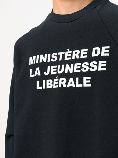 Shop Liberal Youth Ministry Jeunesse Crew-neck Sweatshirt In Schwarz