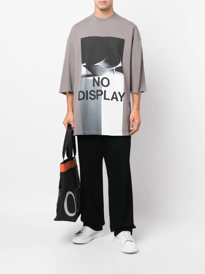 Shop A-cold-wall* No Display Oversize T-shirt In Grau