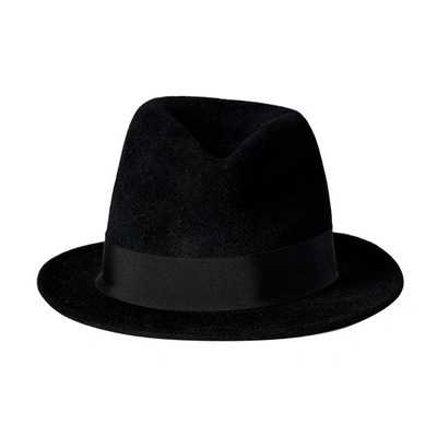 Shop Ann Demeulemeester Suze Hat Wool Velour In Black