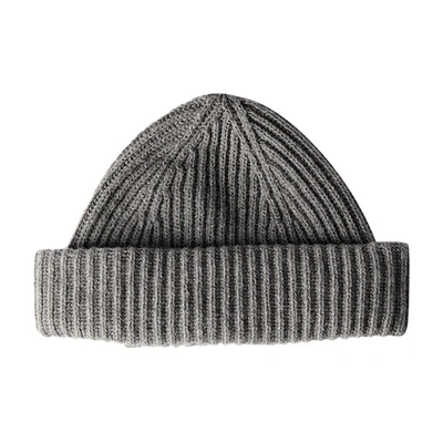Shop Ann Demeulemeester Berre Beanie Eco Cashmere In Grey