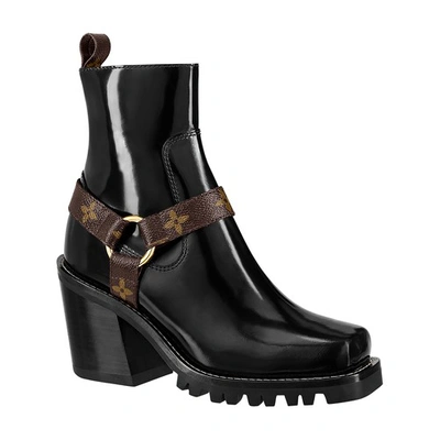 Shop Louis Vuitton Limitless Ankle Boot In Noir