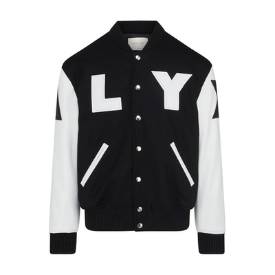 Shop Alyx Logo Bomber In Black White