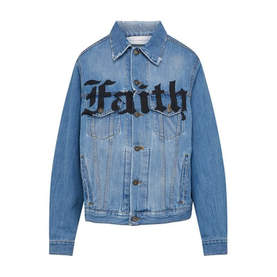 Shop Faith Connexion Faith Denim Jacket In Blue