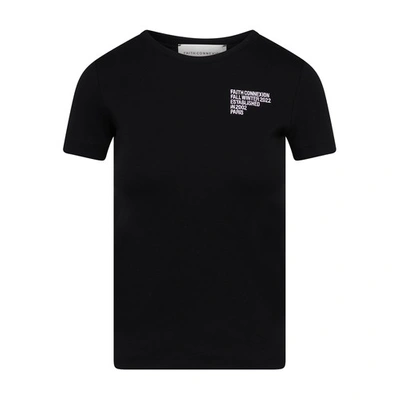 Shop Faith Connexion Fitted T-shirt In Black