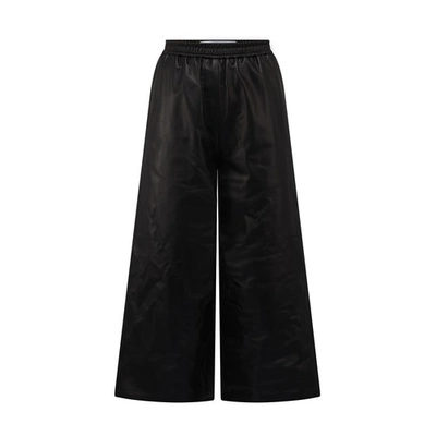 Shop Loewe Cropped Pants In Black