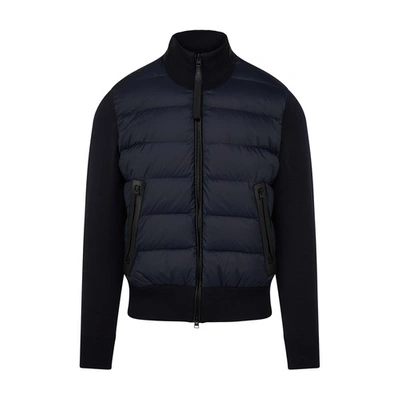 Shop Tom Ford Puffer Jacket In Md Blu Sld