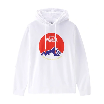 Shop Woolrich Foundation Hoodie In Bright White