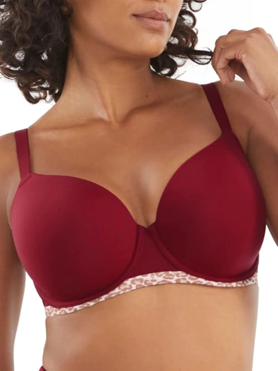 Shop Bare The Favorite T-shirt Bra In Berry Animal