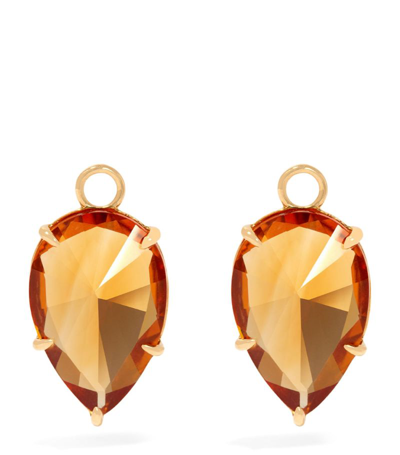 Shop Annoushka Yellow Gold And Citrine Earring Drops