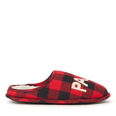 Dearfoams Men's Buffalo Check Family Bear Clog In Multi