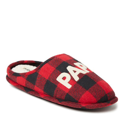 Dearfoams Men's Buffalo Check Family Bear Clog In Multi