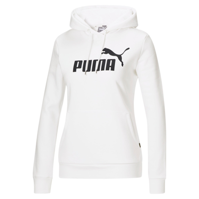 Shop Puma Women's Essentials Hoodie In White