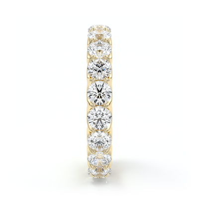Shop The Eternal Fit 14k 3.96 Ct. Tw. Eternity Ring In Yellow