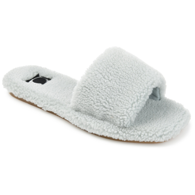 Shop Journee Collection Collection Women's Faux Fur Sunlight Slipper In Green