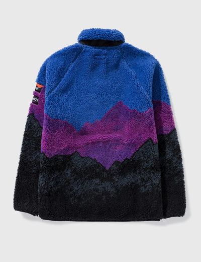 Shop Gramicci Ridgeline Jacquard Sherpa Jacket In Multicolor