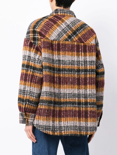 Shop Five Cm Stripe-pattern Shirt Jacket In Mehrfarbig
